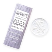 Talc Free Body Powder for Women, Dusting Powder, Cornstarch Free Talcum Powder, Grounding Relaxation Scent, Essential Oils Lavender, Vetiver, Clary Sage, Ora s Amazing Herbal, Blissful Earth 2.5 oz