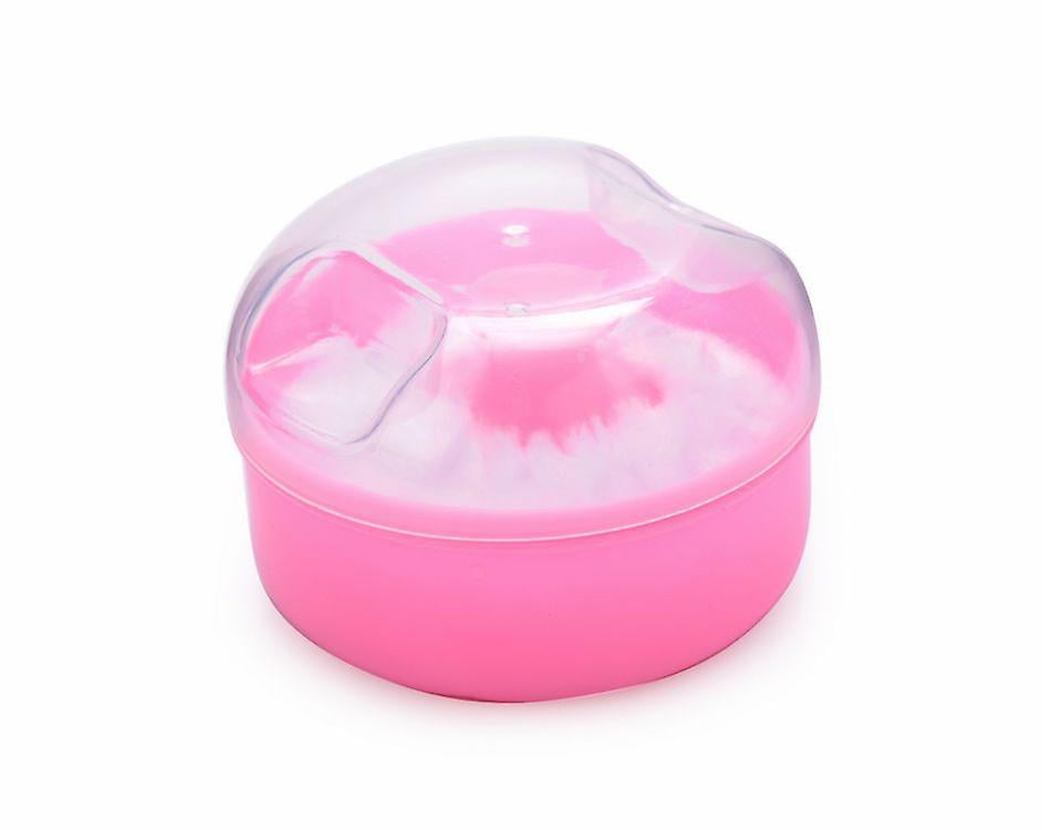 Talcum Powder Puff Box Empty Body Powder Container For Home And Travel
