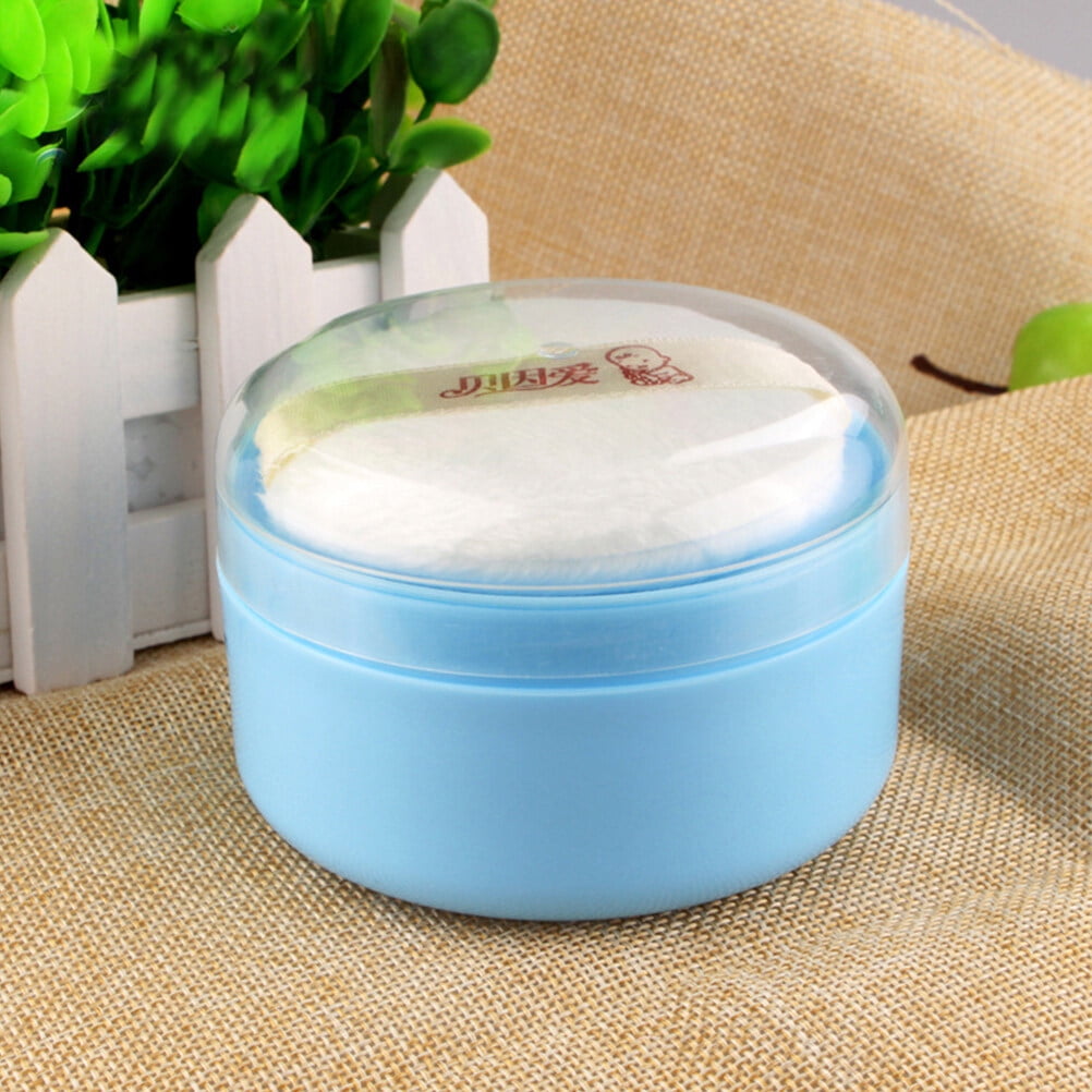 Talcum Powder Puff Box Empty Body Powder Container with Thicken Powder