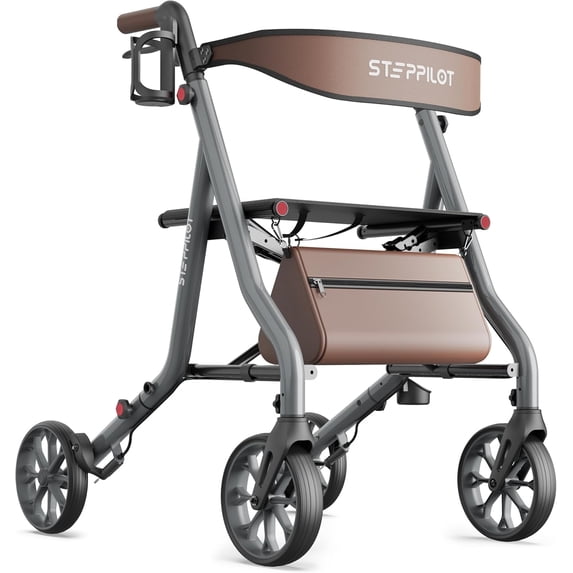 The Tale Maker Rolling Walker With Foldable 4-Wheel Senior with Seat&brakes,300 lb Limit rollator walker