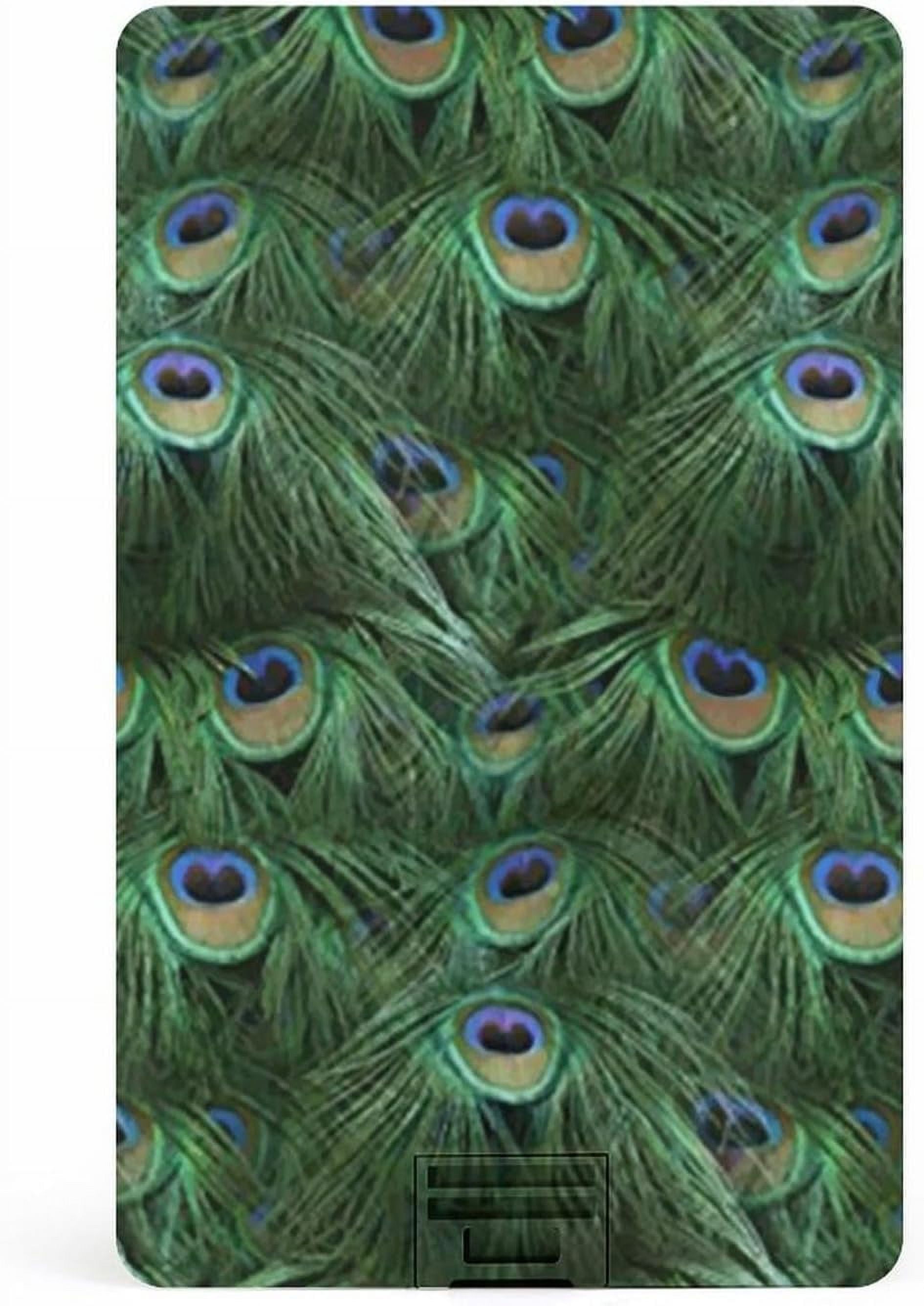 Tale Of The Peacock Tail Usb Flash Drive Credit Card Design Thumb Drive