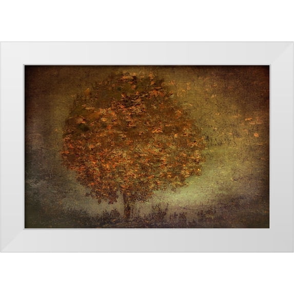 Talen, Nel 18x13 White Modern Wood Framed Museum Art Print Titled - Autumn Tree
