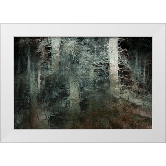 Talen, Nel 32x23 White Modern Wood Framed Museum Art Print Titled - From The Hill