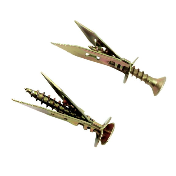 Taleno 10 Pcs Self Drilling Drywall Anchors, Metal Toggle Screws
