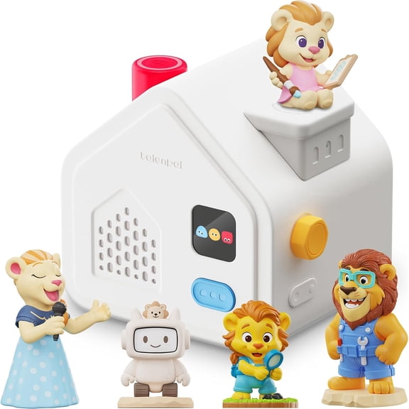Talenpal AI Storyteller Set - Lion Family Interactive Learning Toy, Screen-Free Bedtime Story Robot & Toddlers Educational Toy for Kids Ages 3-8