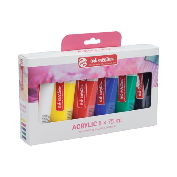 Talens Art Creation Acrylic Set, 75ml, 6-Colors
