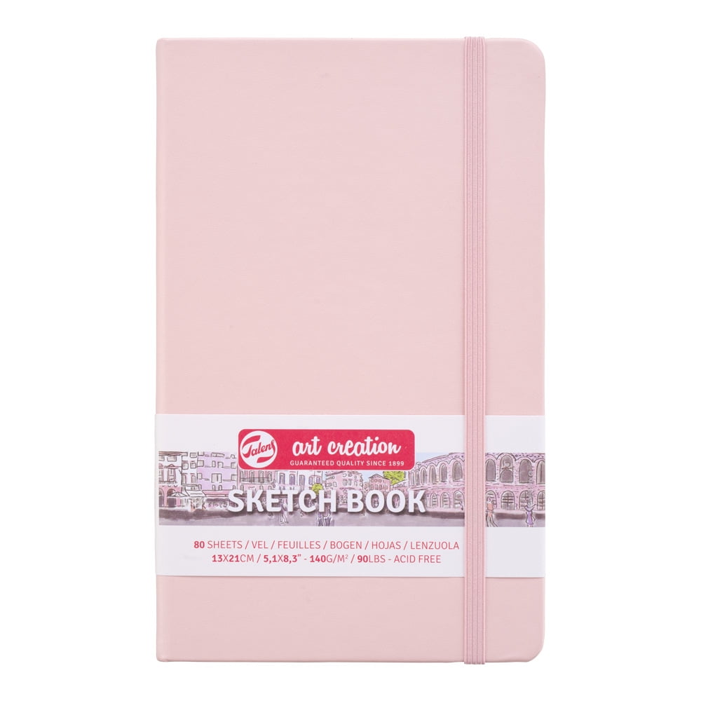 Talens Art Creation Sketch Book, Pastel Pink, 5.1 x 8.3, 80 Sheets (9314012M)