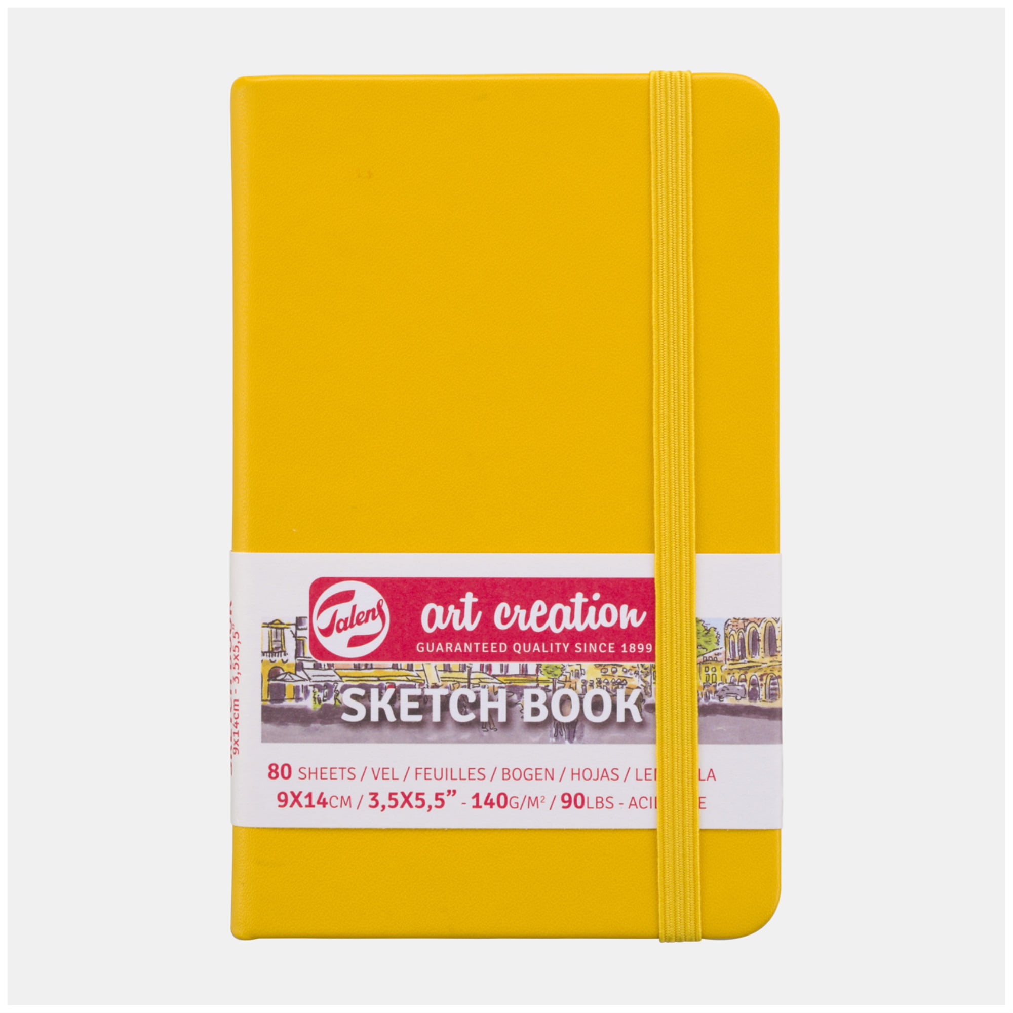 Talens Art Creation Sketch Book, Yellow, 3.5" x 5.5"