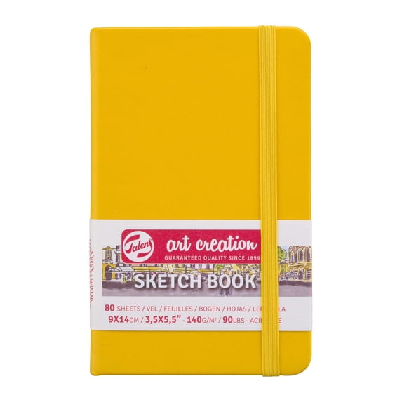 Royal Talens Art Creation Sketchbook Drawing Notebook 3.5 x 5.5 inches (9 x 14 cm), Golden Yellow