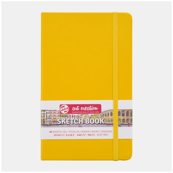 Talens Art Creation Sketch Book, Yellow, 5.1" x 8.3"