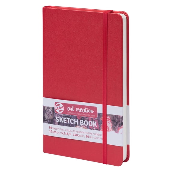 Talens Art Creation Sketchbook Red 13X21 cm, 140 Grams