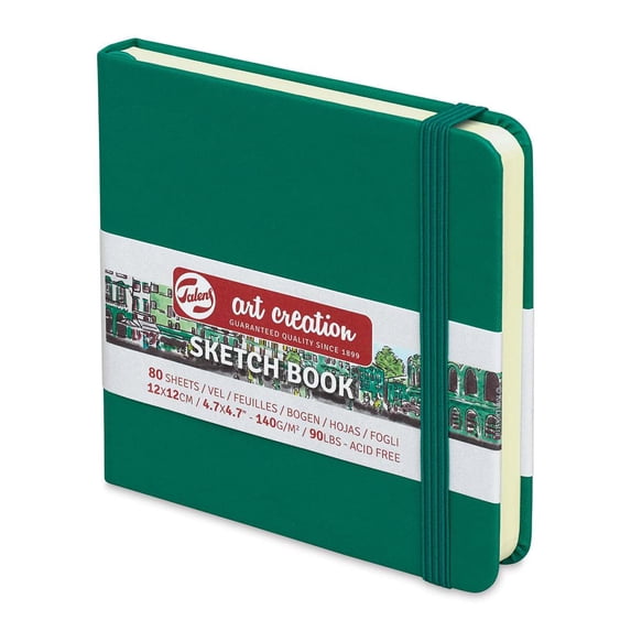 Talens Art Creations Sketchbook - Forest Green, 4.7" x 4.7"
