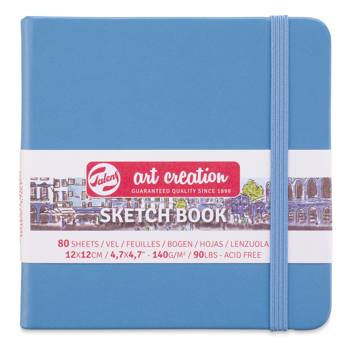 Hardcover Sketchbook Blue, 8.5 x 11, 80 sheets