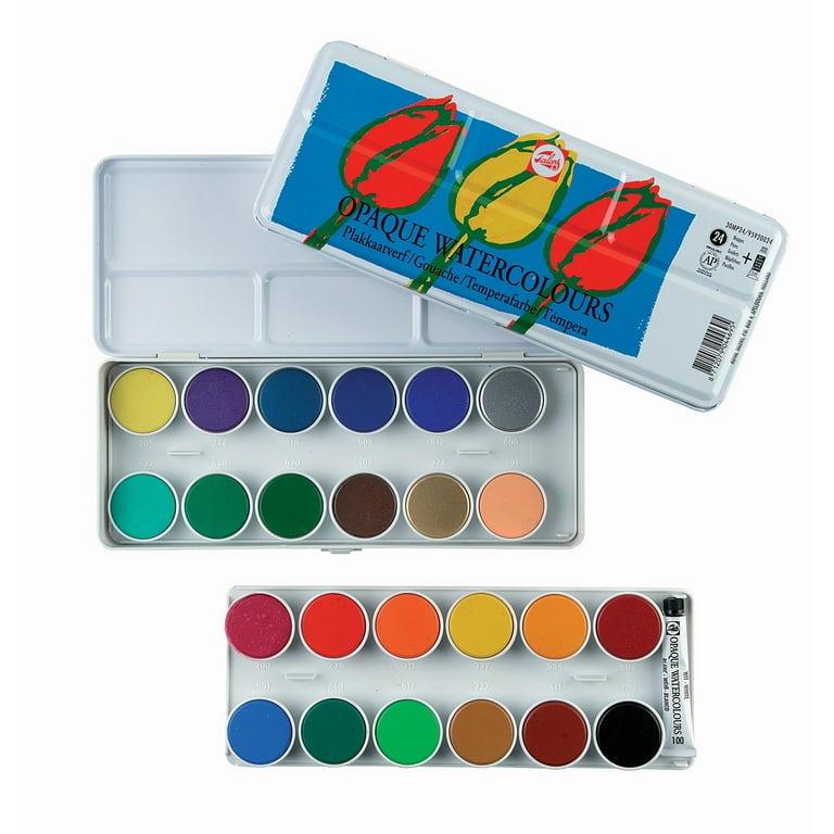 Opaque Watercolor Paint Box 12 Colors