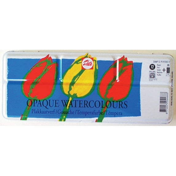 Talens Watercolor Set, Opaque, 12-Colors