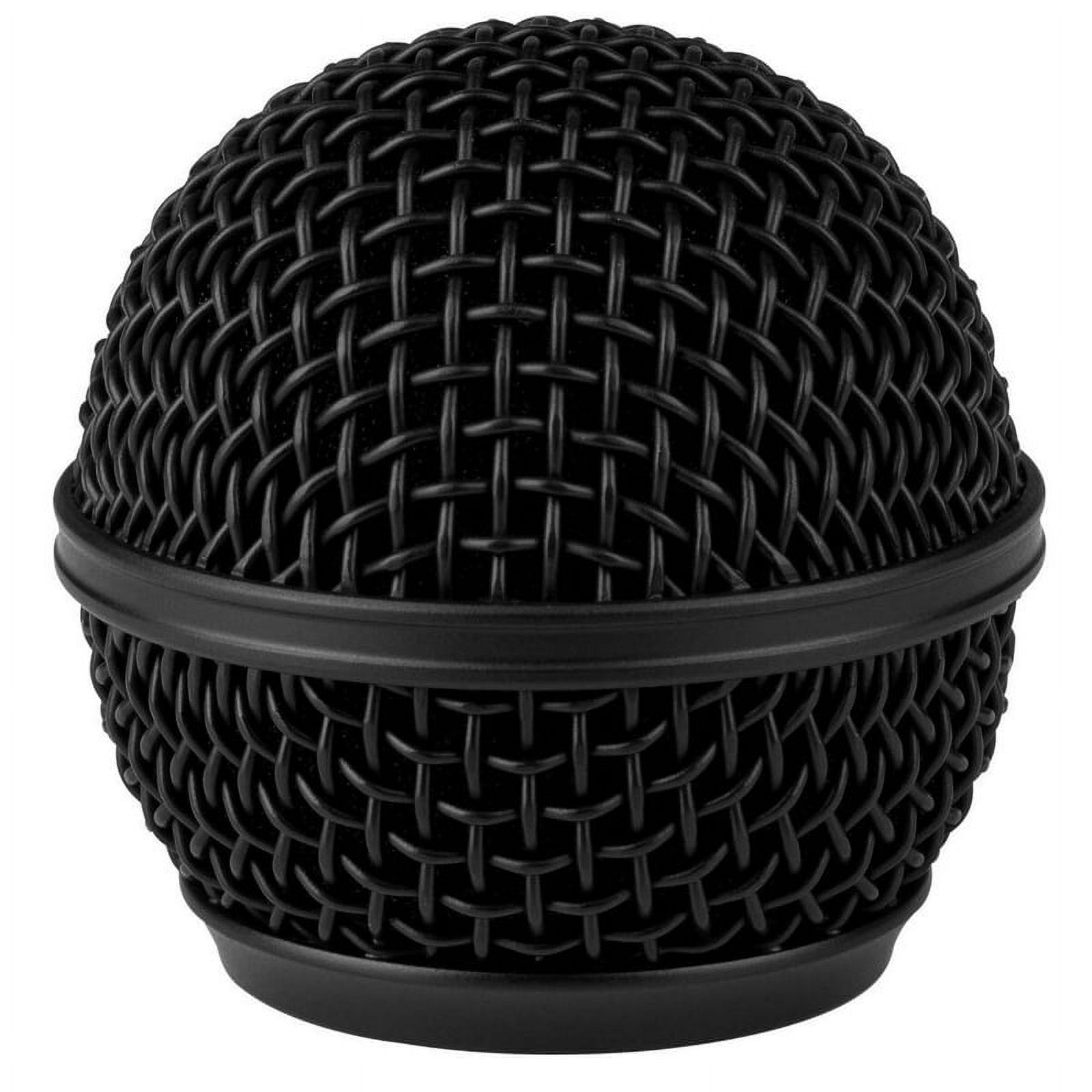 Talent DM-RGB Black Microphone Ball Head Mesh Grill for Shure SM58 BETA58 SM58LC SV100 RK143G PGX2 - image 1 of 1