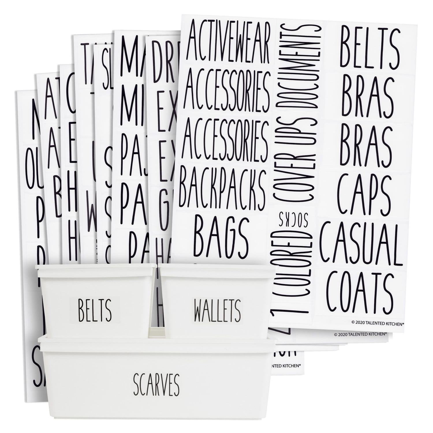 141 Laundry Labels For Jars & Containers – Preprinted White Script Stickers For Laundry Room & Cleaning Organization-936380