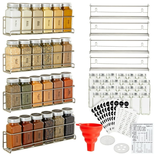 Stainless steel wall spice rack sale