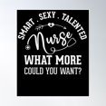 thumbnail image 1 of Talented Nurse - Smart Nurse - Nurse Sayings - Slogan Quotes Nursing Poster Wall Art, Modern Wall Decor, 24x36 UNFRAMED, 1 of 3