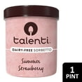 thumbnail image 1 of Talenti Dairy-Free Sorbetto Summer Strawberry Sorbet Frozen Desserts, 1 Pint, 1 of 10