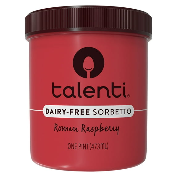 Talenti Dairy-Free Sorbetto Roman Raspberry Sorbet Frozen Desserts, 1 Pint