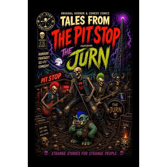Tales From The Pit Stop: Original Horror & Comedy Comics, (Paperback)