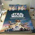 thumbnail image 1 of Tales from the Galaxy's Edge Themed Bed Sheet Set Three Piece Set 53x79 In ches Comfortable And Skin Friendly Unique Design Creating A Star Studded Night Home Decor Gifts For Family Friends fans, 1 of 6
