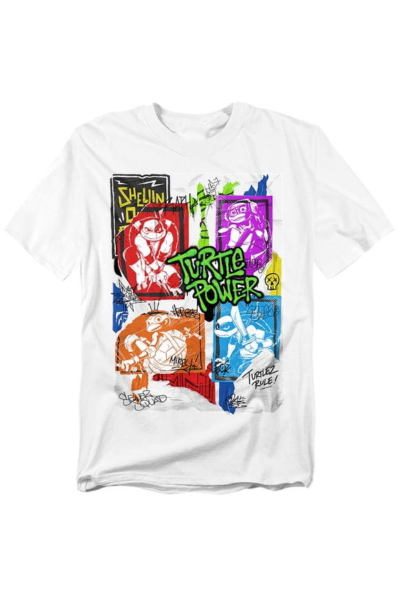 Tales Of The Teenage Mutant Ninja Turtles T-Shirt Lino Posters Unisex Graphic Tee for Men & Women