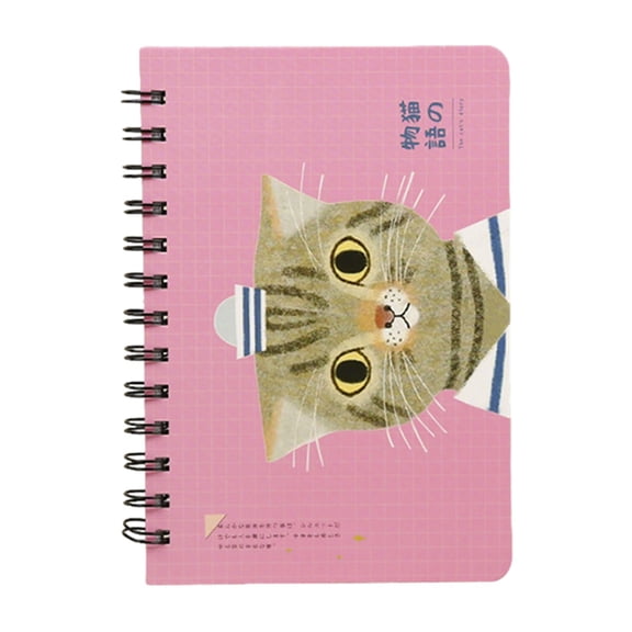 Tales Planner Notebook, Cute Cat Themed Student Academic Planner with Hourly Schedule, Weekly & Monthly Organizer, Hardcover Journal for School Time Management