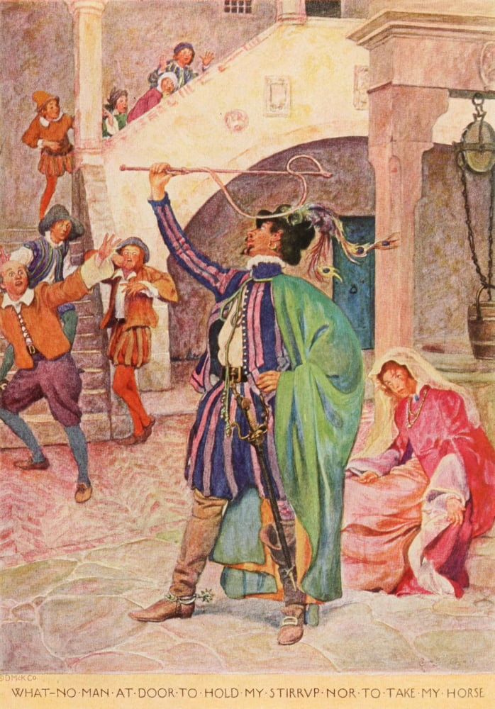 Tales from Shakespeare 1922 Nor to take my horse Canvas Art - Elizabeth Shippen Green (18 x 24)