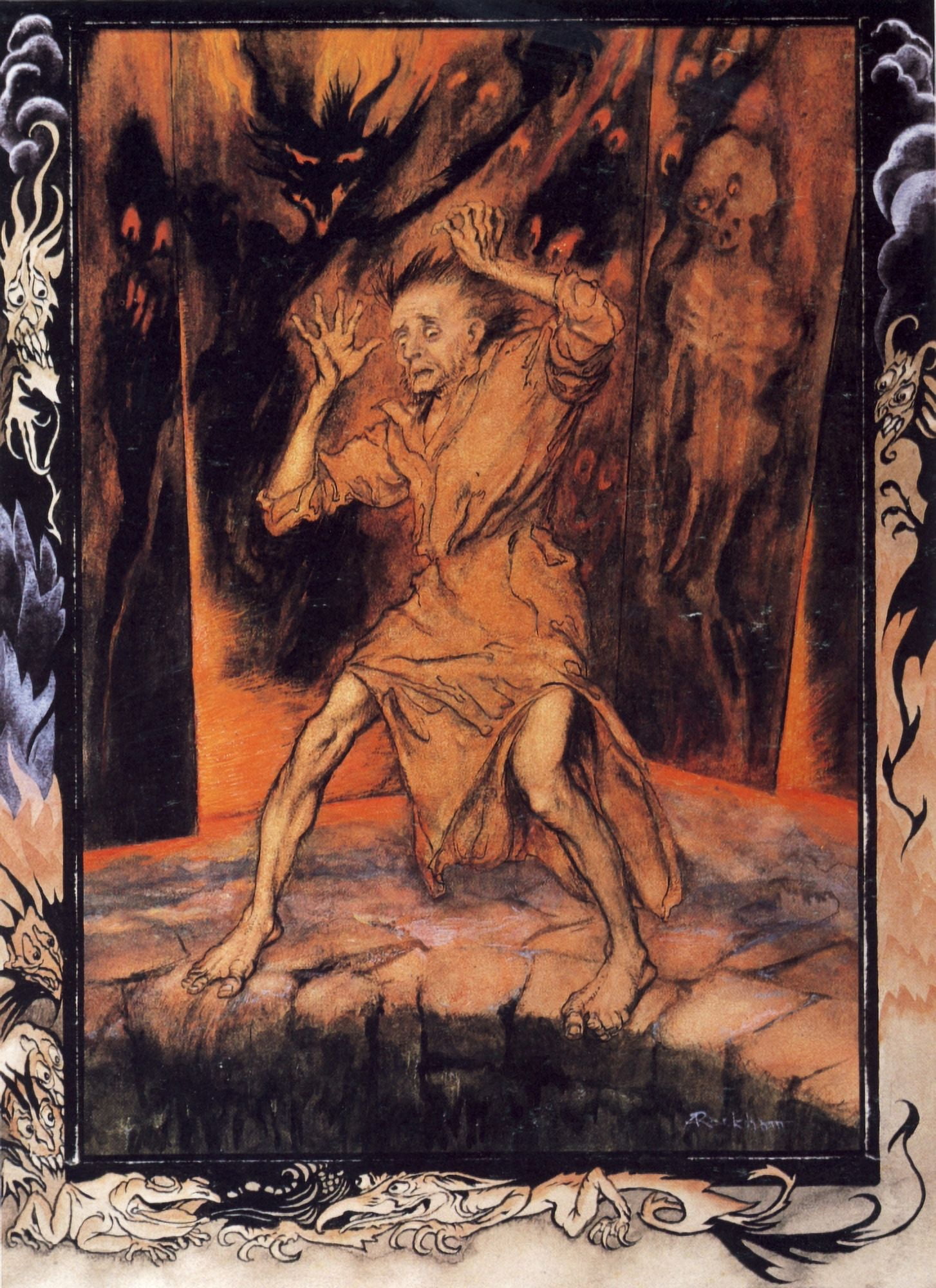 Tales of Mystery & Imagination 1935 Pit & the Pendulum Canvas Art - A Rackham (18 x 24)