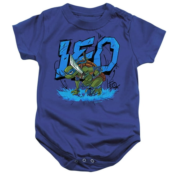 Tales of the Teenage Mutant Ninja Turtles Leo Groundbreaking Unisex Infant Snap Suit for Baby, Royal, Large