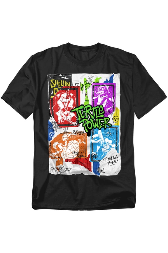 Tales Of The Teenage Mutant Ninja Turtles T-Shirt Lino Posters Unisex Graphic Tee for Men & Women