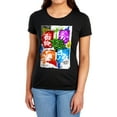 thumbnail image 1 of Tales of the Teenage Mutant Ninja Turtles Lino Posters Women's T Shirt, Black, X-Large, 1 of 5