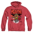 thumbnail image 1 of Tales of the Teenage Mutant Ninja Turtles Raph Sewer Unisex Adult Pull-Over Heather Hoodie, Red Heather, 3X-Large, 1 of 3