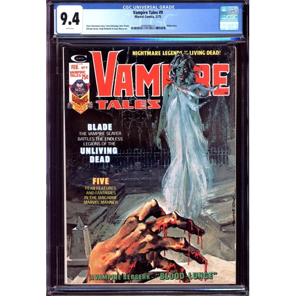 Tales of the Zombie #9 - CGC 9.6 Comic Book