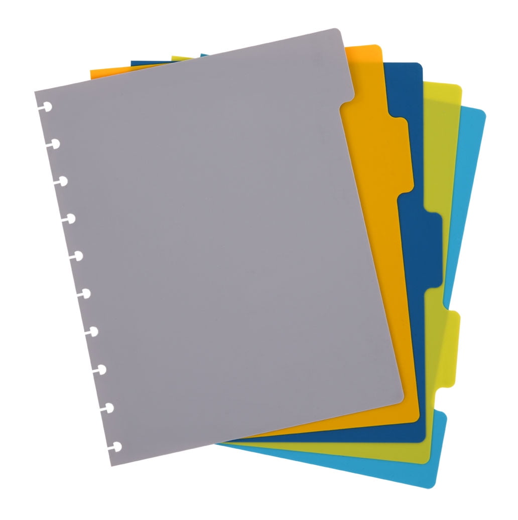 Talia Discbound Notebook Dividers (5 Tab Classic, Letter Dividers