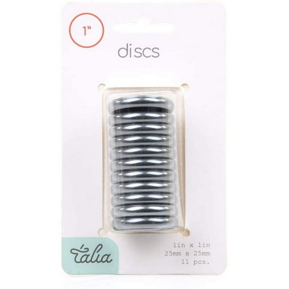 Talia Discbound Metallic Discs-(6779), 11pk Metallic Grey, 1inch 150pages
