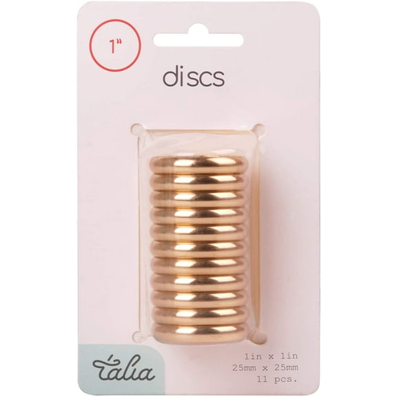 Talia Discbound Metallic Discs-(99286) Gold, 11pk 1inch, 150pages