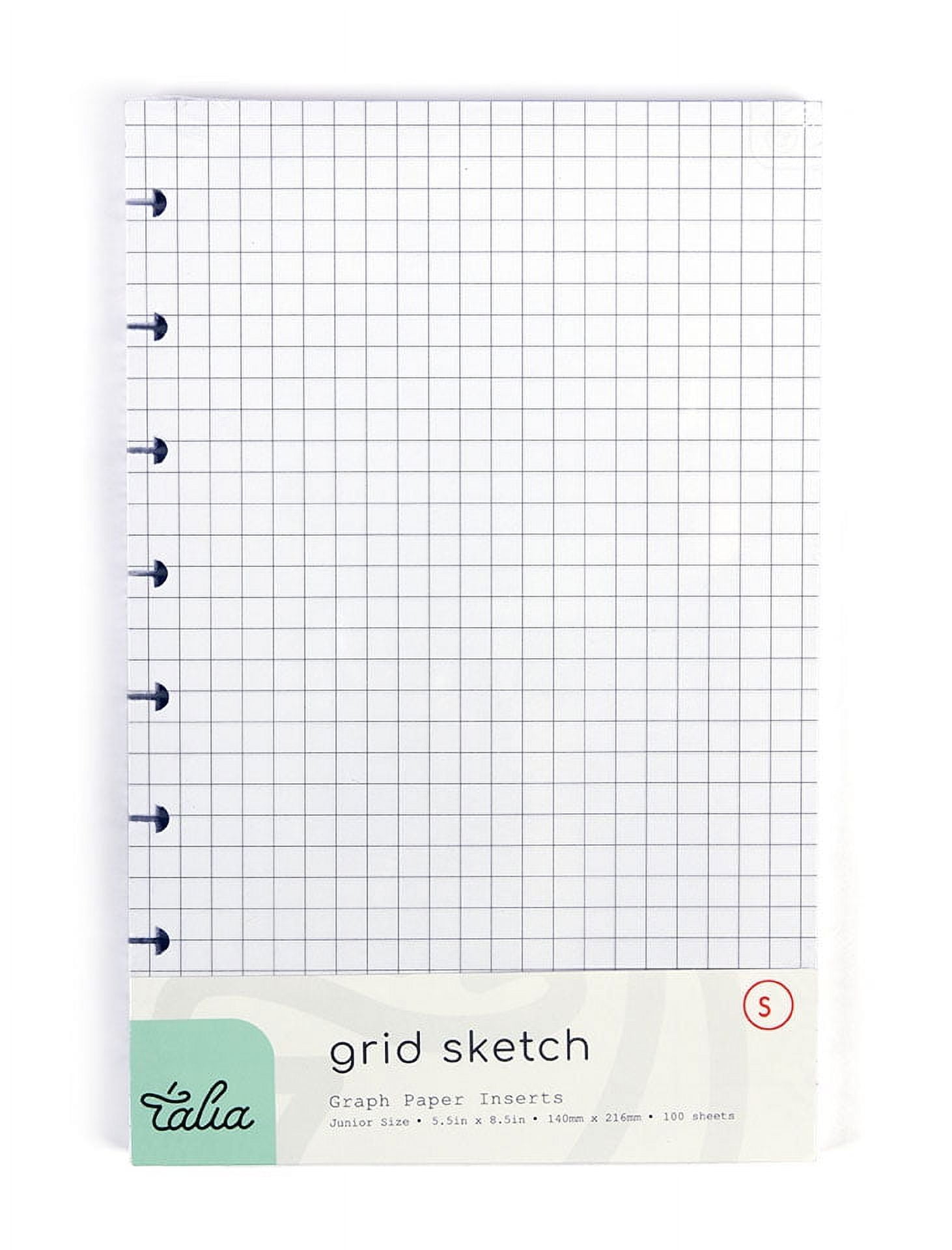 Talia Discbound Notebook Refills (Junior (5.5in x 8.5in), Grid Pages ...