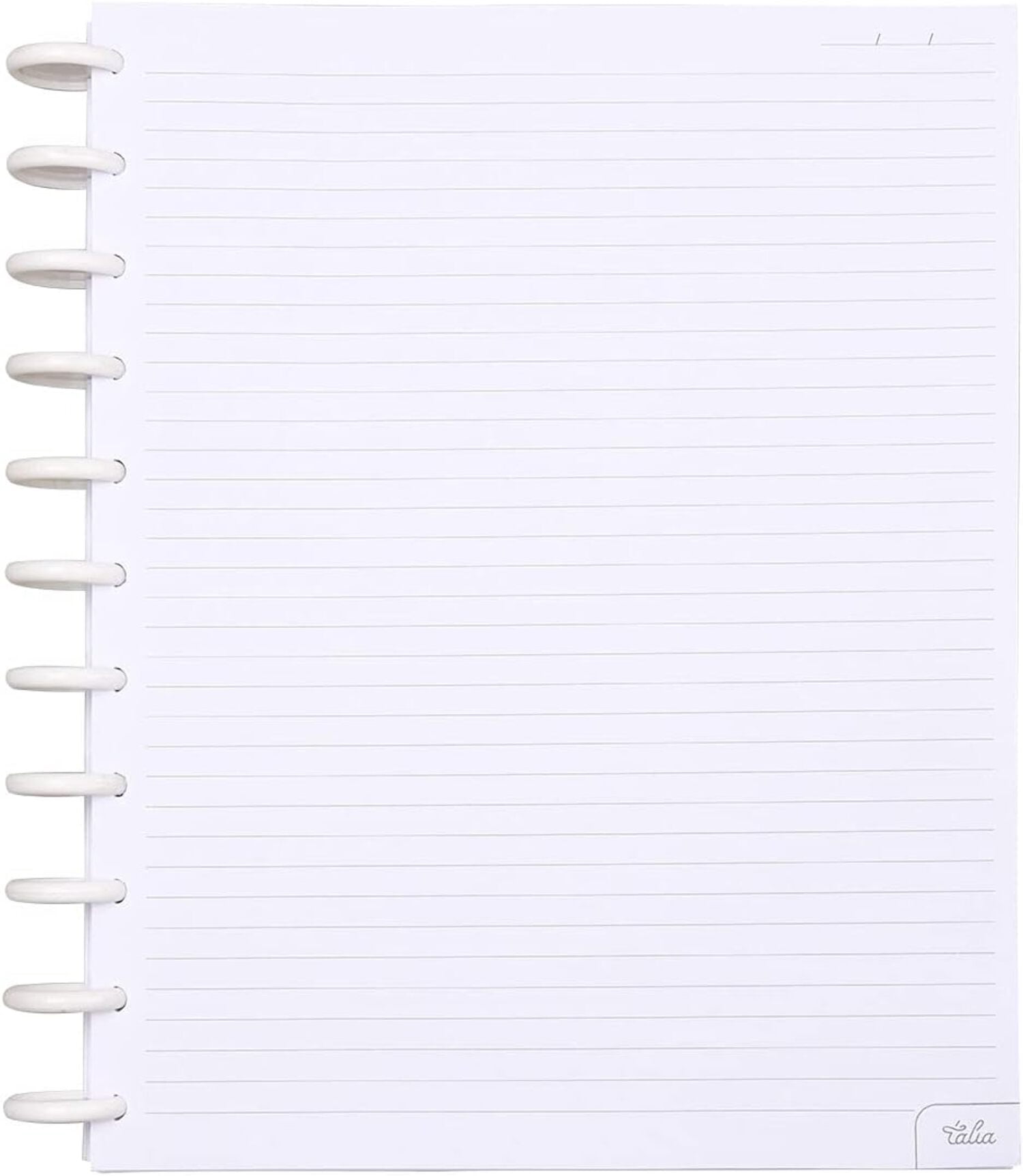 Talia Discbound Notebook Refills (Letter (8.5in x 11in), College Ruled ...