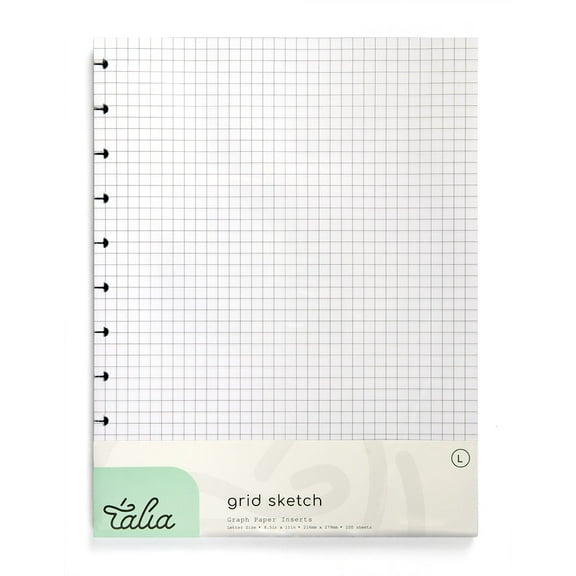 Talia Discbound Notebook Refills (Letter (8.5in x 11in), Grid Pages) (99332)