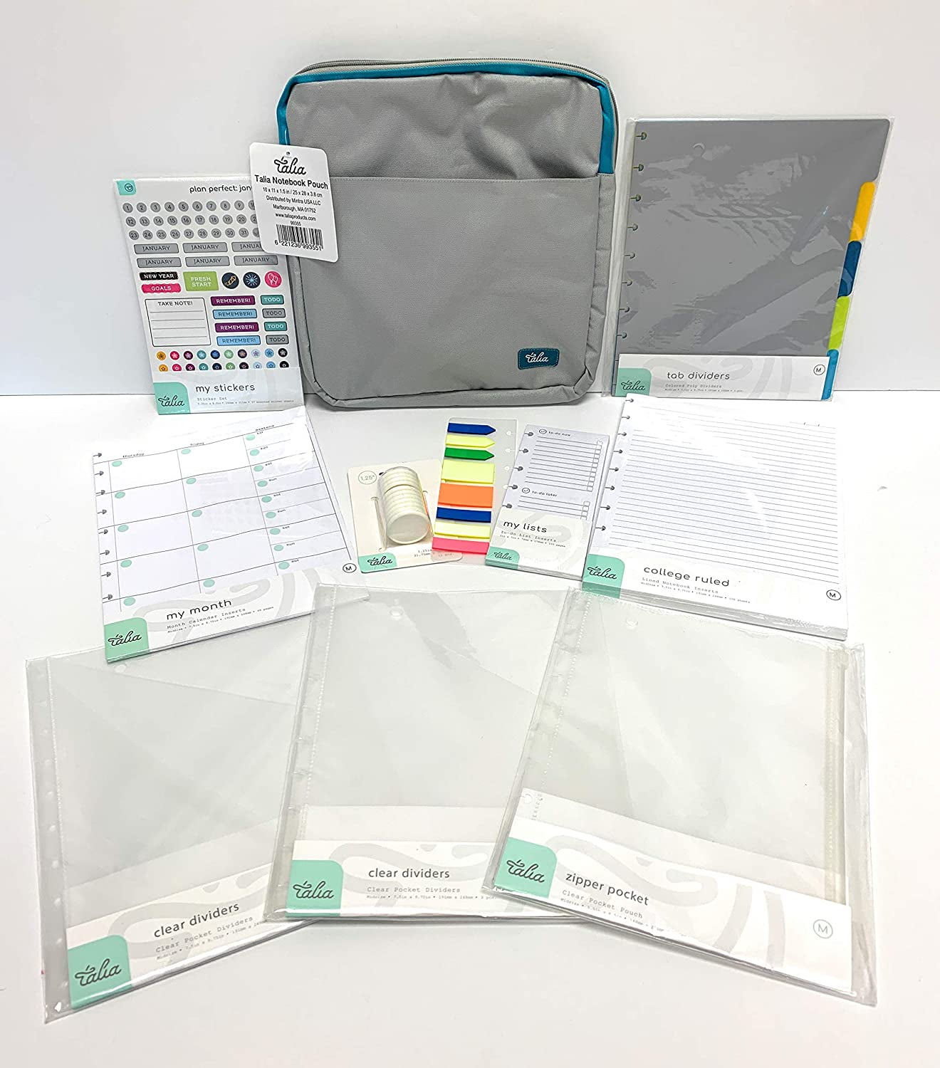 Talia Discbound Notebook Refills (Midsize (7.5in x 9.75in), yDeluxe