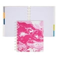 thumbnail image 1 of Talia Discbound Notebooks Planner Customizable - 07285 (Pink Marble Flow w/90's Pink Discs, Letter (8.5in x 11in))…, 1 of 3