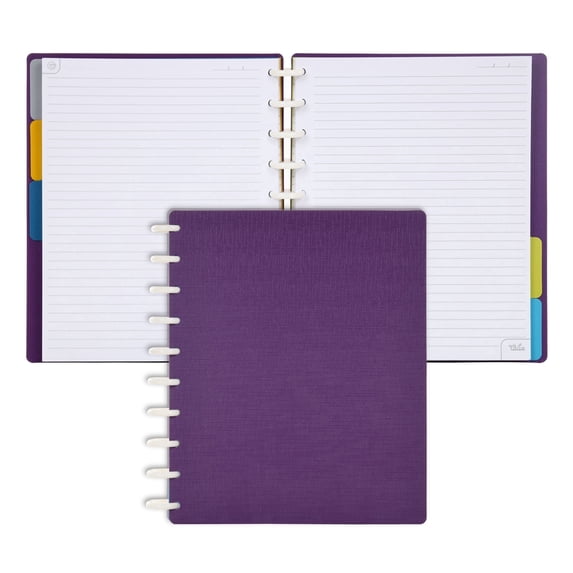 Talia Notebook Planner Customizable – 3769 (Purple, Midsize (7.5in x 9.75in)