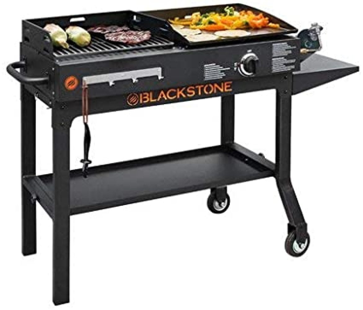 "TaliaPosy Easy Assemble Care, Store and Use Tough Durable Ever Reliable Blackstone Griddle & Charcoal Grill Combo 1819 - Serve Up Really Tasty Meals with That Distinct Grilled to Perfection Flavor"