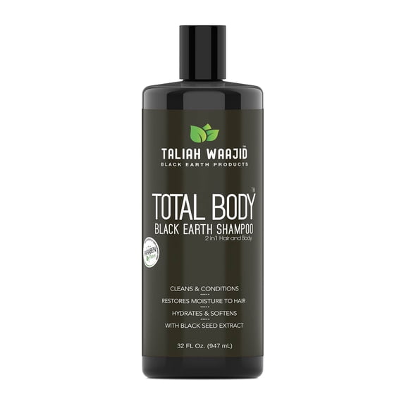 Taliah Waajid Black Earth Products Total Body Shampoo, 32oz
