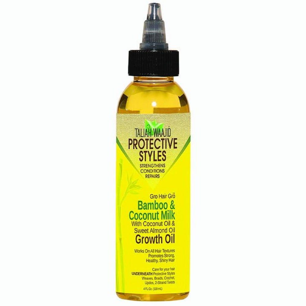 Taliah Waajid Gro Hair Gro Bamboo And Coconut Milk Growth Oil 4 oz (Pack of 6)