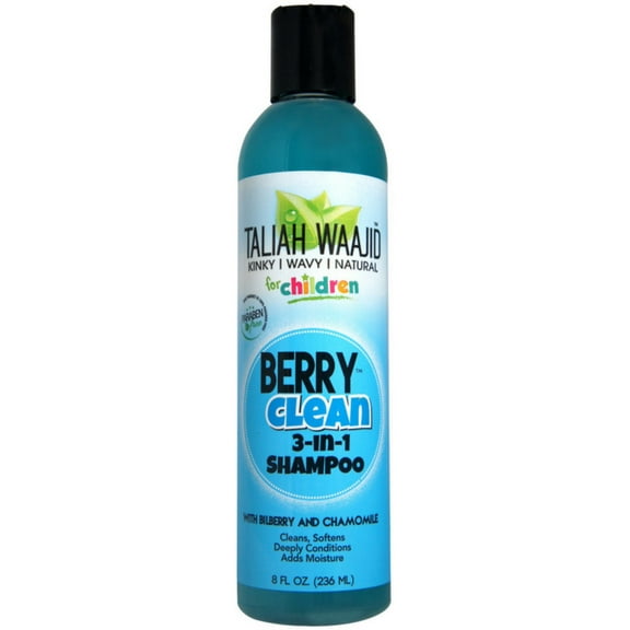 Taliah Waajid Kinky, Wavy, Natural Clean 3-in-1 Shampoo, Berry 8 oz (Pack of 3)