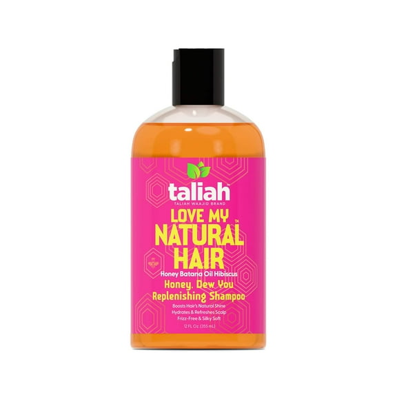 Taliah Waajid Love My Natural Hair Detangling Shampoo with Batana Oil, Honey, and Hibiscus, 12 Fl Oz